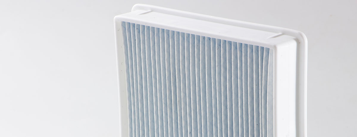 Pleated dust and air filter